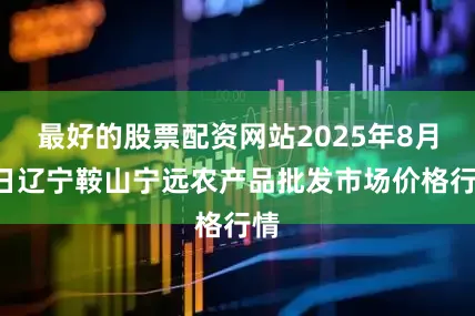 最好的股票配资网站2025年8月9日辽宁鞍山宁远农产品批发市场价格行情